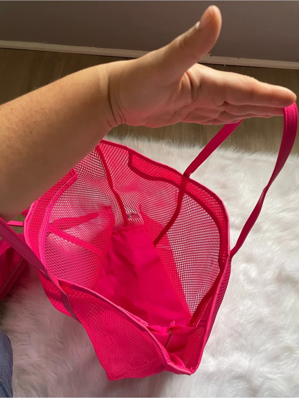 Victoria's Secret Hot Pink Tote Bag